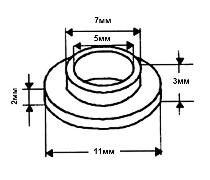 изолирующая:втулка 5х3х10