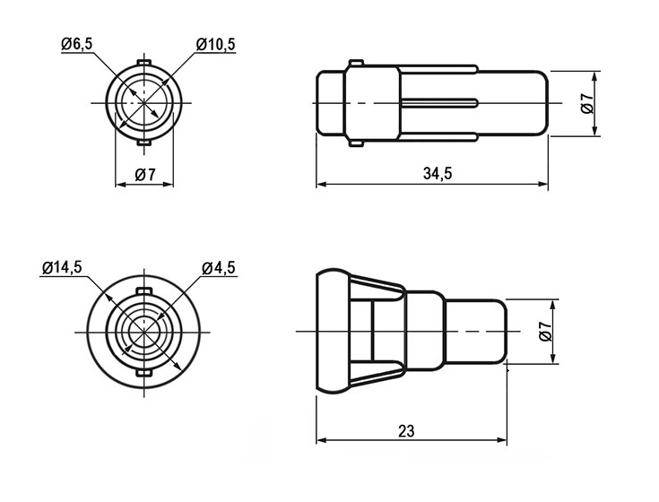 S1060:на проводе  (5х20)  6А/250В