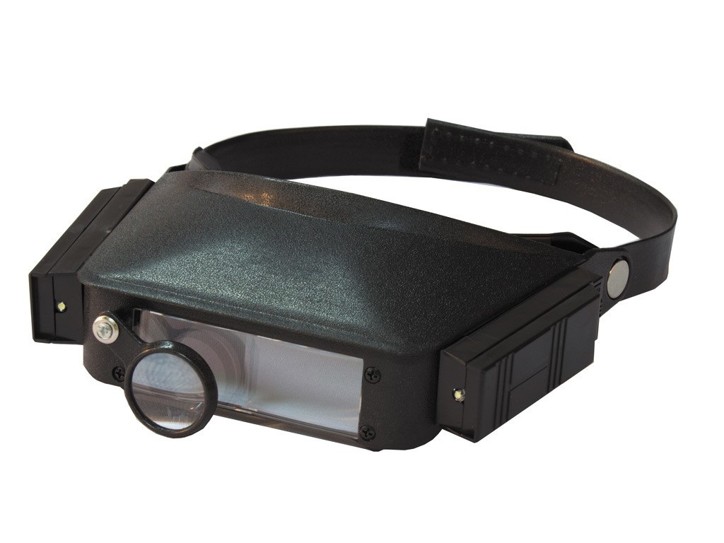 "TK1008-2:очки с подсветкой и набором линз  (1.8х 2.3х 3.7х 4.8х)"