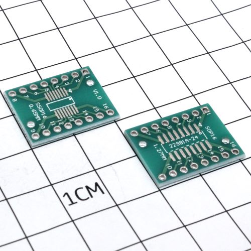 Печатная макетная-плата 2-ст. SOIC / SSOP-16