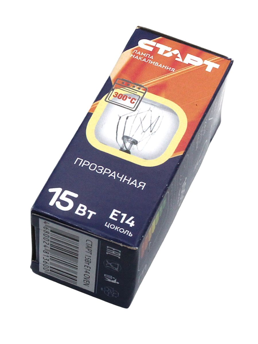 GE 15P1/CL/E14 15Вт прозрачная для духовки (12447 ) OVEN