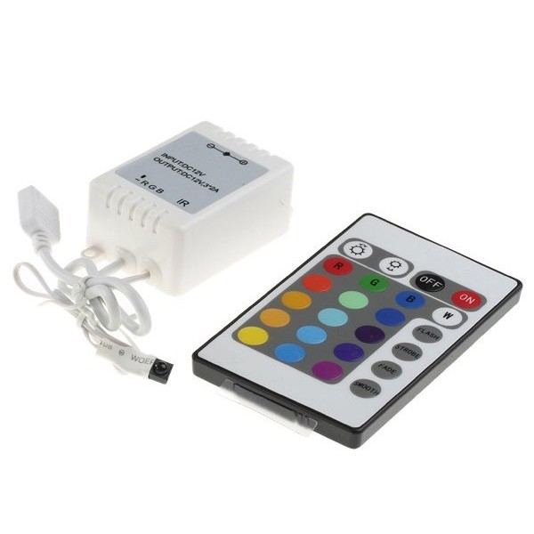 Контроллер для RGB лент IR-ПДУ 12V/24V 72W/144W 24кн