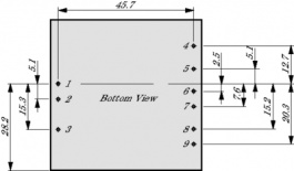 DC/DC  36-72-->5V  8000мА 40Вт   RP40-4805SG