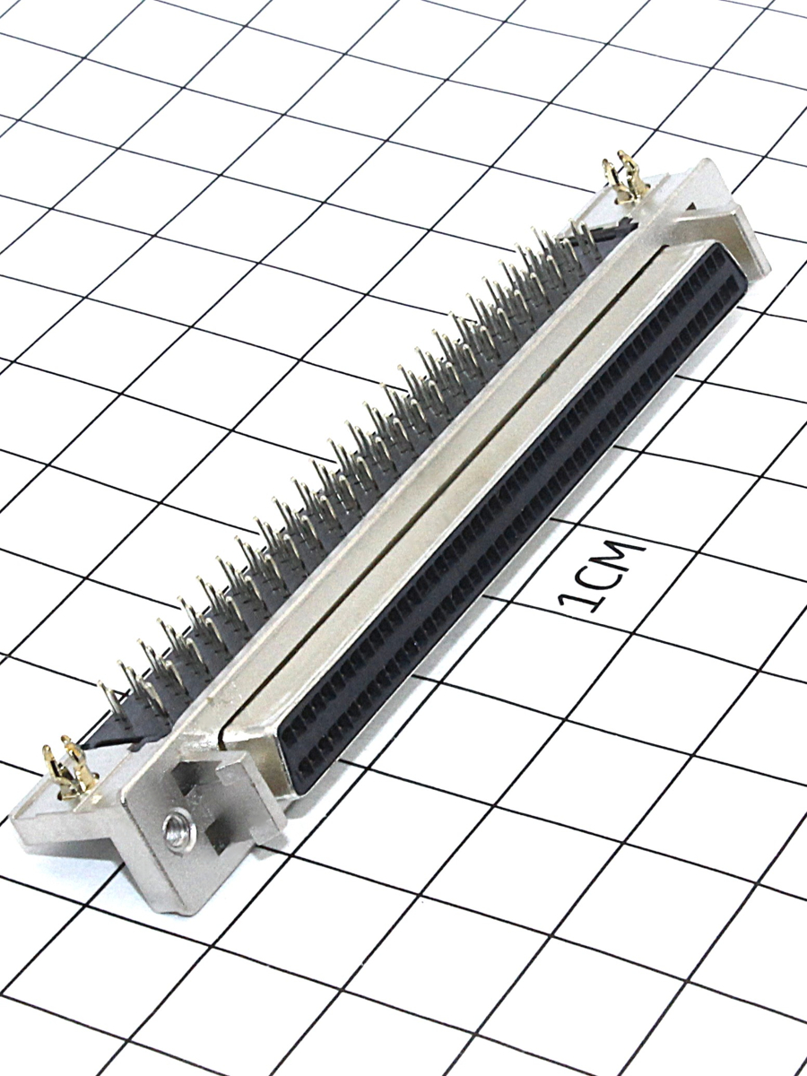 Разъем 100 pin 2х50 (м) для пайки на плату (787082-9) Tyco
