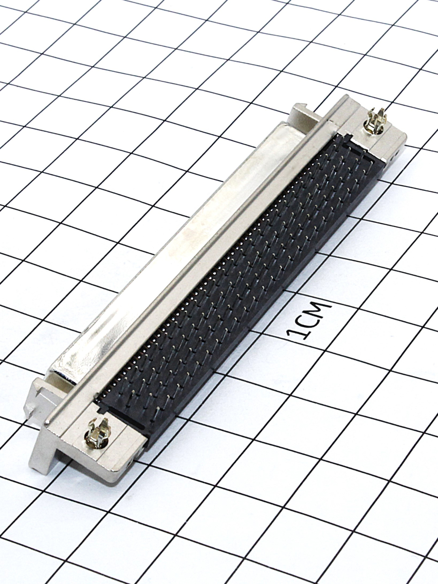 Разъем 100 pin 2х50 (м) для пайки на плату (787082-9) Tyco
