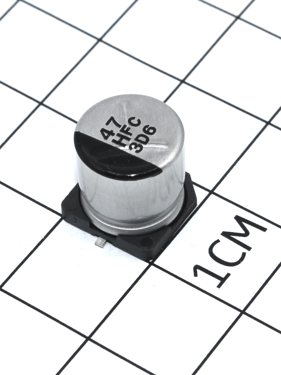 EEVFC1H470P/чип эл-лит 50В-47 мкФ (10*10,2) Panasonic/FC