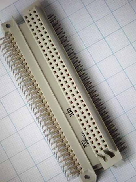 DIN 41612 96 pin (�) ������ ���� 3 ���� (116-40077) ��� 2,54�� (AMP)