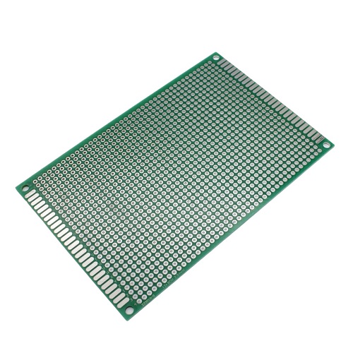 Печатная макетная-плата 2-ст.  80x120мм (CFS-PCB-2), шаг 2,54мм