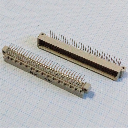 DIN 41612 64 pin (�) ������ ����  3 ���� (AC) (DIN 3�32 64MR), ��� 2,54 ��