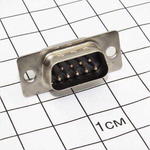 Разъем  9 pin (п) на кабель (DB-9M) Connfly