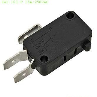 Микропереключатель KW1-103-F, 15А/250VAC