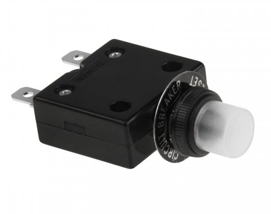 250VAC 10A / 32VDC 10A, Автоматический термобиметаллический для защиты от перегрузки Предохранитель-автомат:RS-1-R10, 10A 250VAC / 32VDC