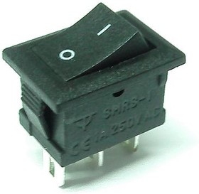 ON-ON Переключатель 3 конт., 15x10, черный (SMRS-102-1C3) 250В/1A