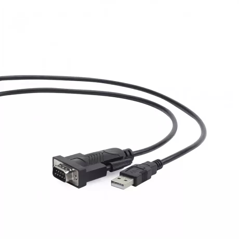 USB-COM/USBCOM, Шнур-адаптер. Диск с драйверами в комплекте, со стороны COM-порта упрощенный интерфейс! Переходник USB (п) - 9 (п) 1,8 м (USB DB9M/AM PL2303RA)