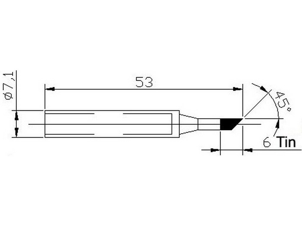 усечённый конус-45, долговечное Жало для ZD-21/22-N22-3