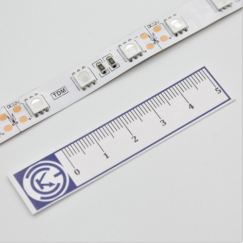 TDM:лента  открытая SMD5060x2 (60 LED/м) 12VDC ЗЕЛЕНЫЙ, 14,4 Вт/м