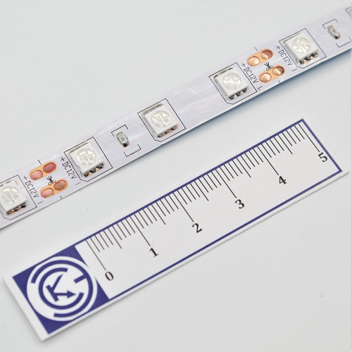 Ecola-лента  открытая SMD5060x2 (60 LED/м) 12VDC КРАСНЫЙ, 14,4 Вт/м (5050/60)