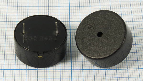 3,3кГц, 23*10мм Зуммер:ЗП CBGG2435BP 12в/78дб (с генератором)