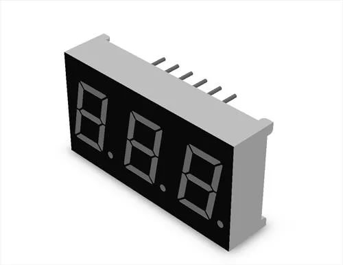 ОА, красный 3 цифры, 20мА, 5В, 30*15 CL4031BH 3 цифры