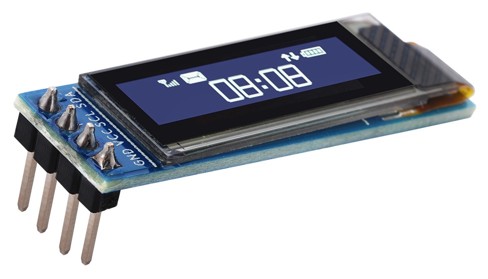 На SSD1306, выведен наружу интерфейс через шлейф - I2C Interface, поддерживает питание от 1,65v до 3,3v KIT-Модуль OLED дисплей 0,91' (128х32) White I2C