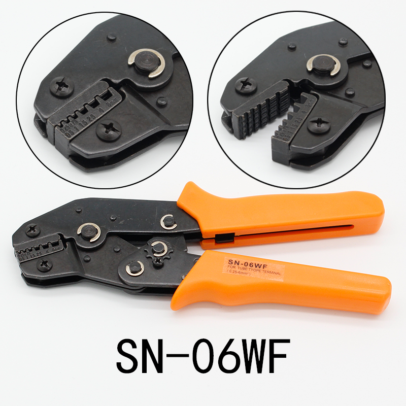 24-10 AWG Клещи для обжима наконечников неизол. и изол каб. на пр. 0,25-6,0кв. мм (SN-06WF) Fasen