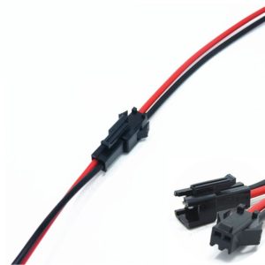 L-150mm Разъем питания 2 конт. (м+п) шаг 2,54 на проводе (SM 2P)