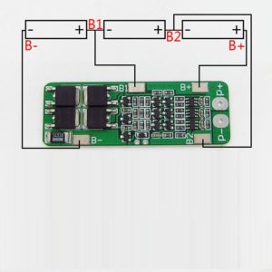 KIT-Плата защиты для Li-ion АКБ 18650х3 (BMS 3S) 20A с балансиром
