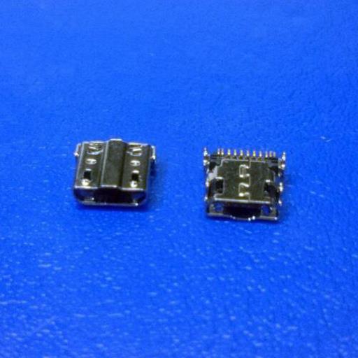 Разъем microUSB (м) на плату, 5 конт., сквозной.монтаж (microUSB PU20 )