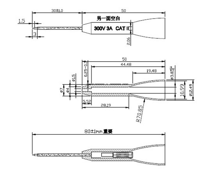 Щупы для-мультиметра наконечник BC55-40030 (Комплект)