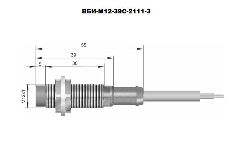 Датчик :индуктивный ВБИ-М12-39С-2111-З