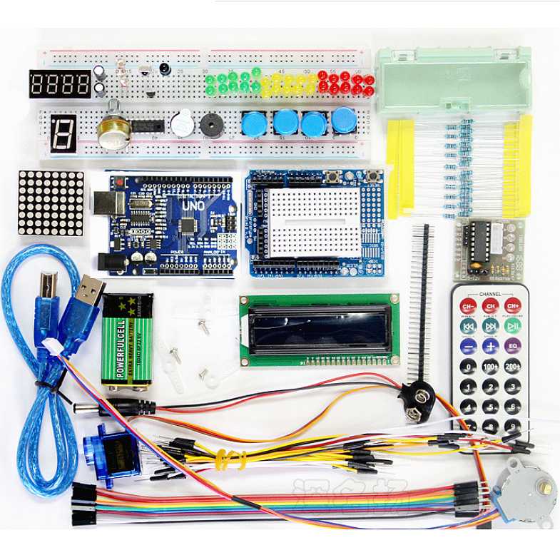 "Стартовый комплект (упрощенный) Arduino UNO R3" "Стартовый комплект (упрощенный) Arduino UNO R3"