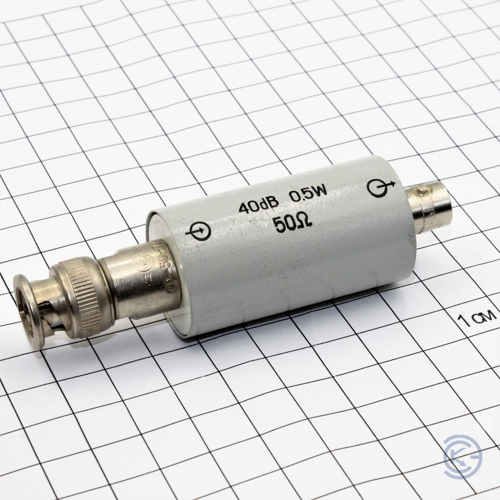 АТТЕНЮАТОР 40 dB 0.5Вт  50 ОМ