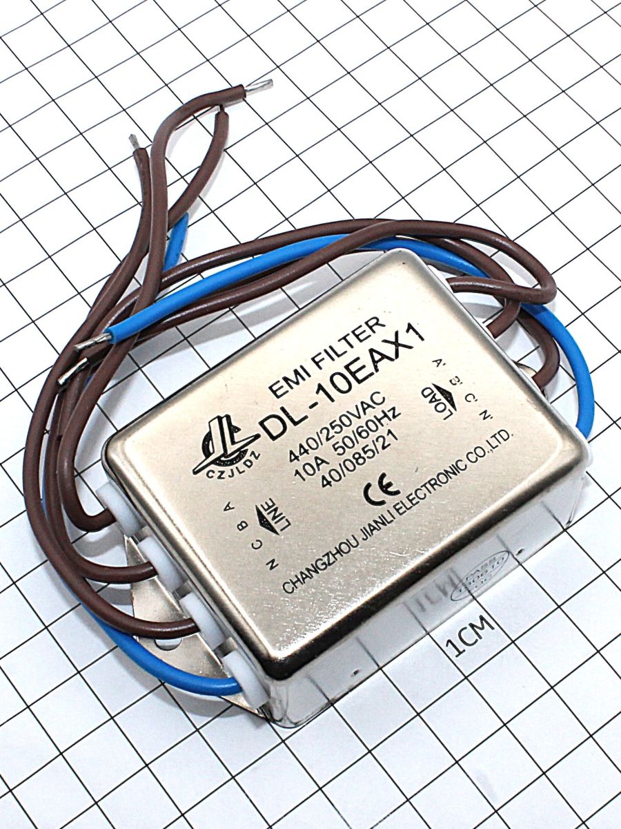 фильтр подавления ЭМП:DL-10EAX1  3x10A  440/250V
