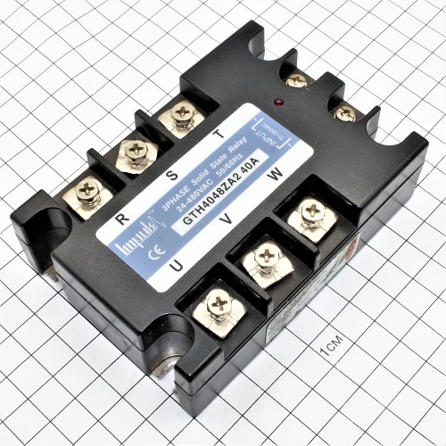 Твердотельное реле:GTH4048ZA2  (3ф., 40А, 24...480VAC,  упр.90-250VAC) демонтаж