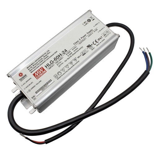 AC/DC   60W 220->24V 2,5A  (HLG-60H-24) IP67