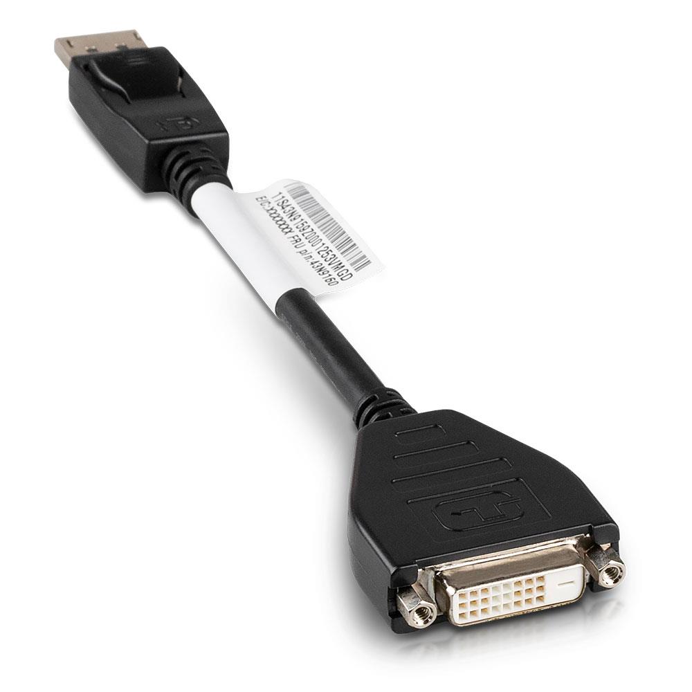  DisplayPort () -> DVI-D 19 pin () Single-Link   Lenovo (43N9160),  0,1