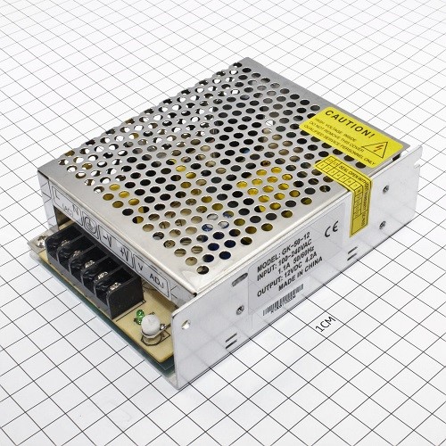 AC/DC в кожухе   50W 220->12V GK-50-12
