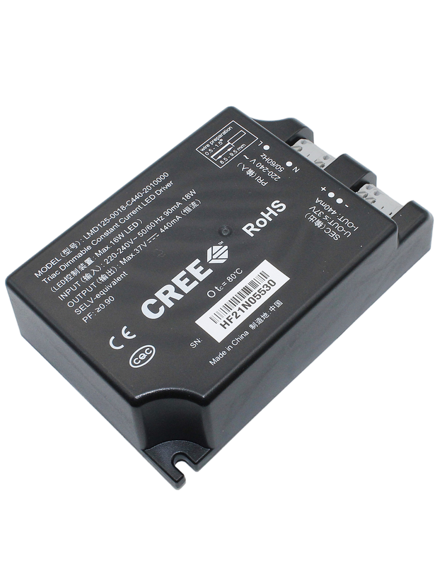 AC/DC-  LED LMH2-850  LMH2-1250, 440 18W 37V, IP20 (LMD125-0018-C440-2010000)