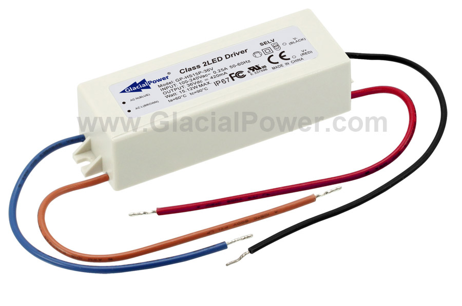 AC/DC-  LED  420 15,12W 100240->36V IP67 (GP-HS15P-36V)