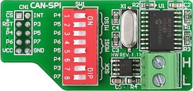 На основе м/с MCP2512 CAN MIKROE-68, CANSPI Board