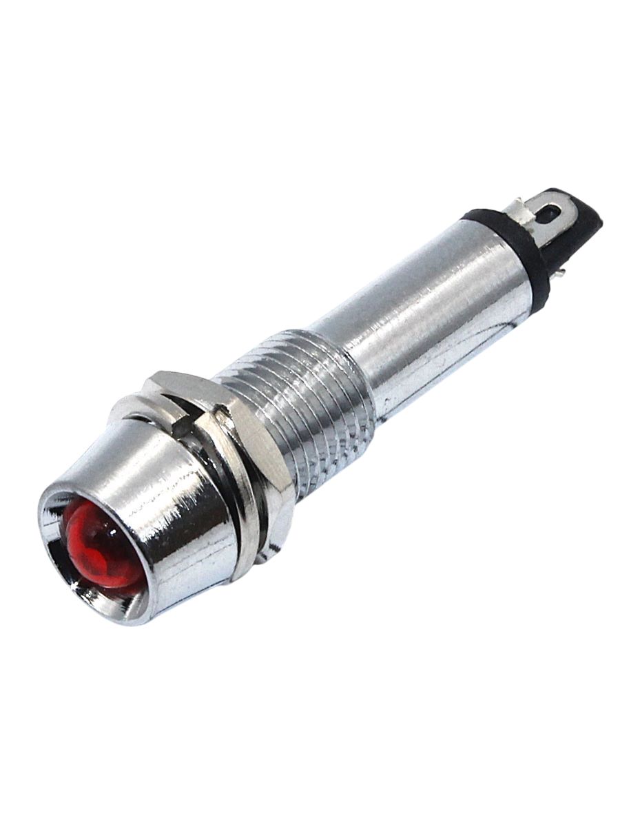  8,0мм, красный в корпусе d=8мм  3V (XD8-1-R-03VDC)