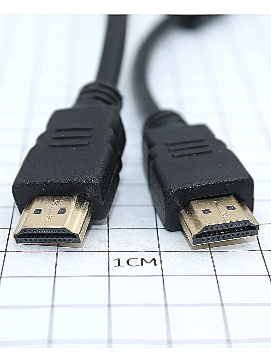 Кабель HDMI 19 (п) -19 (п),  3 м, v2.0, GOLD (2 феррит.кольца) (CCF2-HDMI4-10)