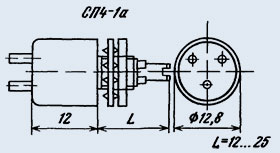 СП4-1А-0,5Вт-220 ОМ-20% (ВС-2-25)