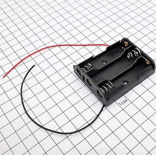 Корпус для батареек типа "AA" для  3-х  (BH-331A/BH-616), с выводами