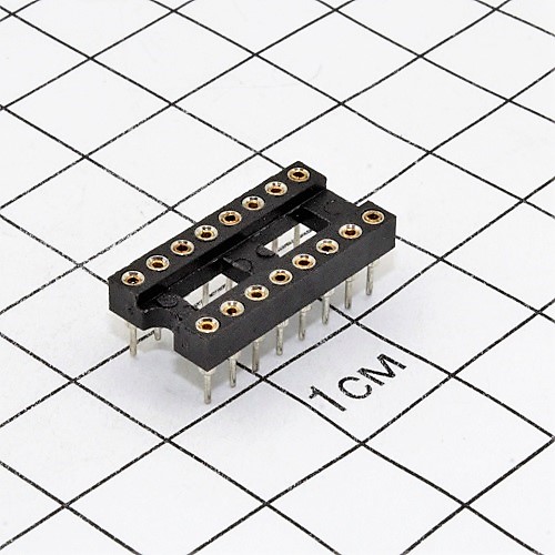 Панелька DIP 16 кон.узк. цанговая (SCSM-16)