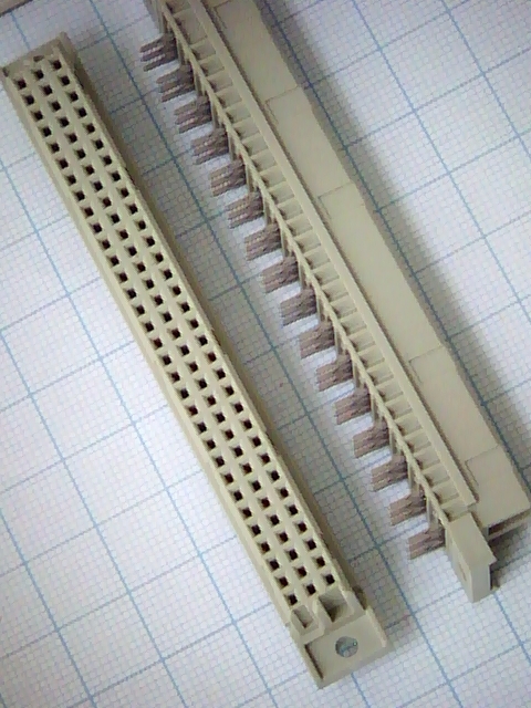 DIN 41612 48 pin (м) конт. 4,5 мм, 3 ряда (ABC) (304-60044-02), шаг 5,08 четные