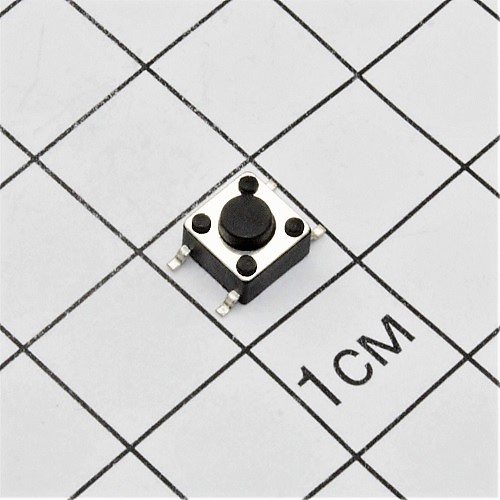 Кнопка тактовая SMD, 6х6х4,3, высота штока 0,8мм (IT-1102W)