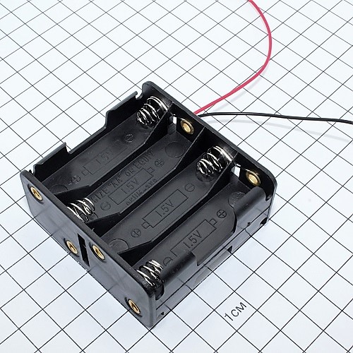 Корпус для батареек типа "AA" для  8-ми  (BH-383) (BH-608) (4х2) с выводами