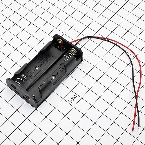 Корпус для батареек типа "AA" для  2-х  (BH-321-1A/BH-603) с выводами