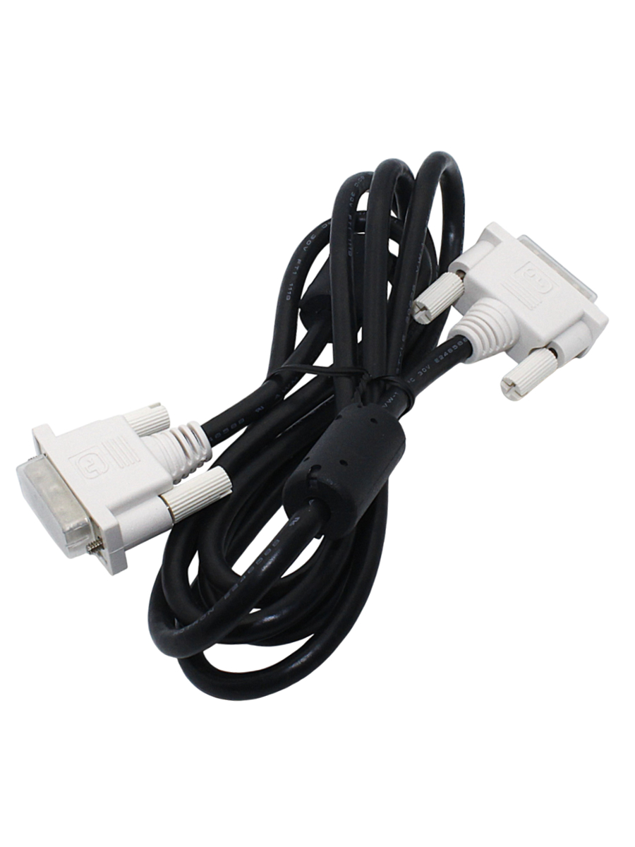 Кабель DVI 19 (п) - DVI 19 (п), 1,8 м, черный (c феррит.кольцом)